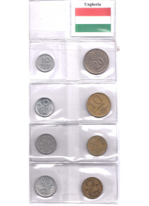 UNGHERIA  serietta composta da 8 monete anni misti in buona conservazione